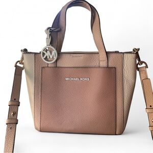 Michael Kors Tan and Brown Leather Tote